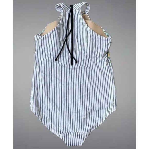 Lane Bryant Cacique No Wire High Neck One Piece Swimsuit 22 - Picture 3 of 5